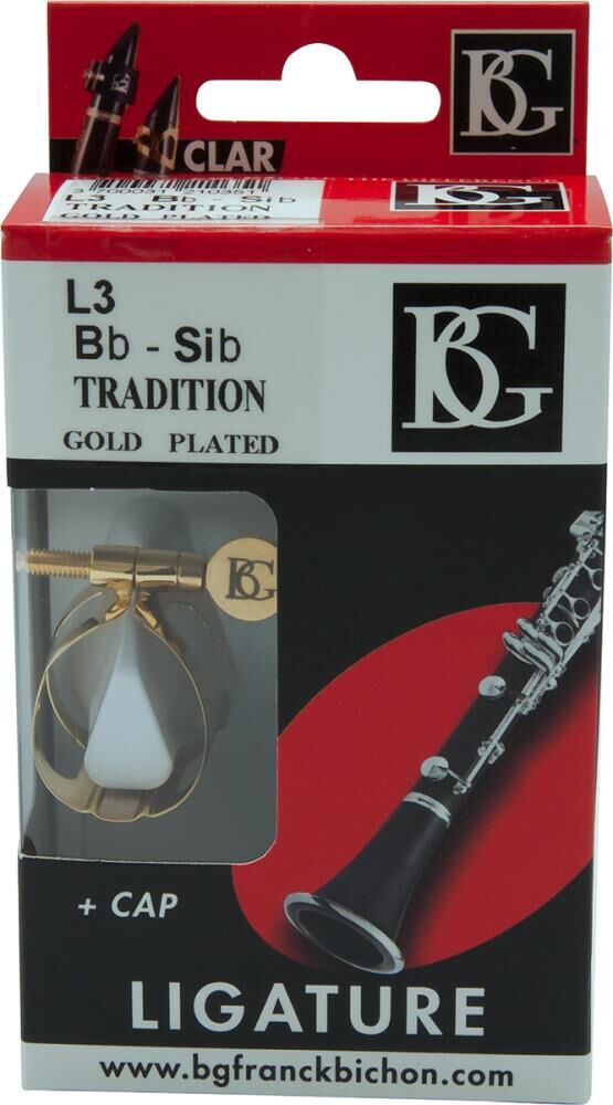 Klarnet Ligatür&kapak BG L3 Tradition - Altın Kaplama Bb
